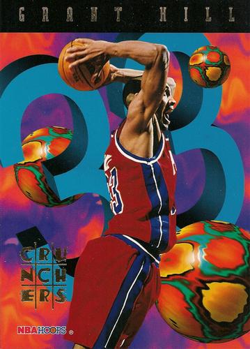 1995-96 Hoops - Grant Hill Number Crunchers Box Topper #3 Grant Hill Front