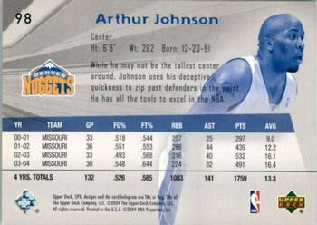 2004-05 SPx #98 Arthur Johnson Back