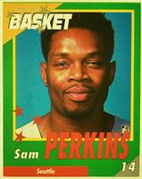 1995 French Sports Action Basket - Face 2 Face Seattle SuperSonics #NNO Sam Perkins Front