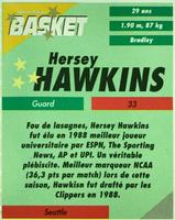 1995 French Sports Action Basket - Face 2 Face Seattle SuperSonics #NNO Hersey Hawkins Back