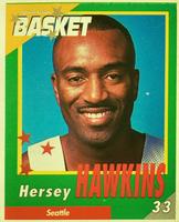 1995 French Sports Action Basket - Face 2 Face Seattle SuperSonics #NNO Hersey Hawkins Front