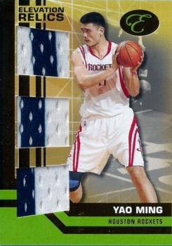 2007-08 Bowman Elevation - Relics Triple Green #ETR-YM Yao Ming Front