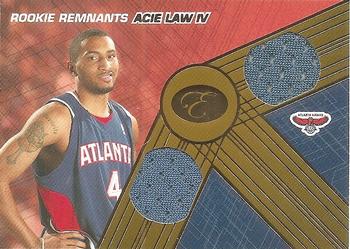 2007-08 Bowman Elevation - Rookie Remnants Dual 19 #RDR-AL4 Acie Law IV Front