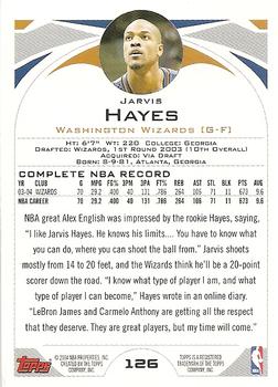 2004-05 Topps #126 Jarvis Hayes Back