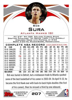 2004-05 Topps #207 Bob Sura Back