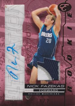 2007-08 Bowman Elevation - Rookie Writings Patches Red #RW-NF Nick Fazekas Front