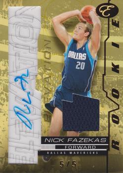 2007-08 Bowman Elevation - Rookie Writings Relics Gold #RW-NF Nick Fazekas Front