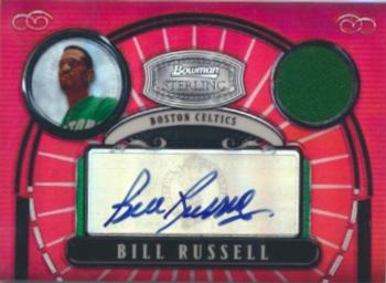 2007-08 Bowman Sterling - Refractors Red #BRU Bill Russell Front
