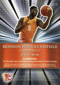2021-22 Wild Card Alumination #ABC-10 Brandon Huntley-Hatfield Back