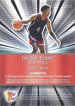 2021-22 Wild Card Alumination #ABC-17 Dalen Terry Back