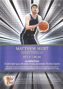 2021-22 Wild Card Alumination #ABC-60 Matthew Hurt Back
