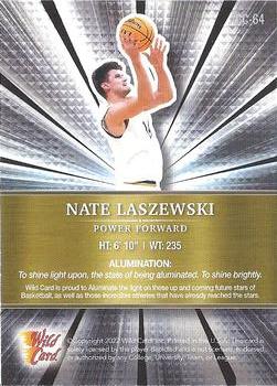 2021-22 Wild Card Alumination #ABC-64 Nate Laszewski Back