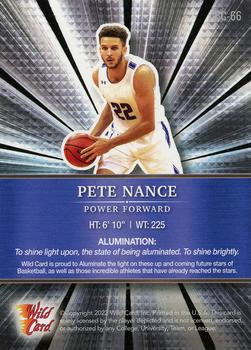 2021-22 Wild Card Alumination #ABC-66 Pete Nance Back