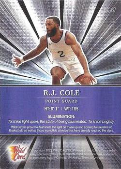 2021-22 Wild Card Alumination #ABC-67 RJ Cole Back