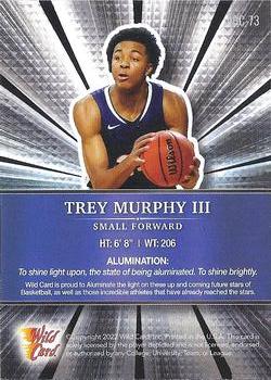 2021-22 Wild Card Alumination #ABC-73 Trey Murphy III Back