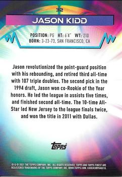 2021 Topps Finest - Atomic #32 Jason Kidd Back