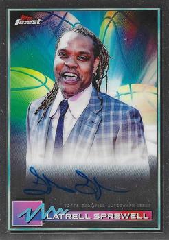 2021 Topps Finest - Autographs #FA-LS Latrell Sprewell Front