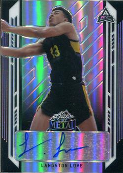 2021-22 Leaf Metal - Black Rainbow #BA-LL1 Langston Love Front