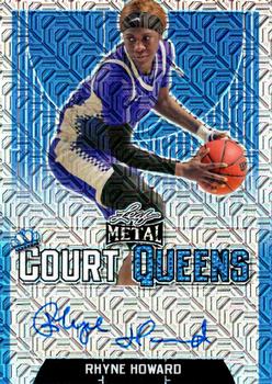 2021-22 Leaf Metal - Court Queens Autographs Blue Mojo #CQ-RH1 Rhyne Howard Front