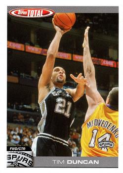 2004-05 Topps Total #24 Tim Duncan Front