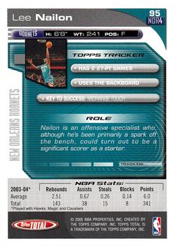 2004-05 Topps Total #95 Lee Nailon Back