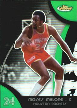 2007-08 Finest - Refractors Green #48 Moses Malone Front