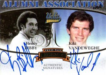 2007-08 Press Pass Legends - Alumni Association Autographs #6 Henry Bibby / Kiki Vandeweghe Front