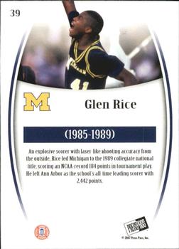 2007-08 Press Pass Legends - Gold #39 Glen Rice Back