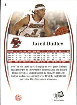 2007-08 Press Pass Legends - Silver #1 Jared Dudley Back