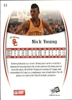 2007-08 Press Pass Legends - Silver #13 Nick Young Back