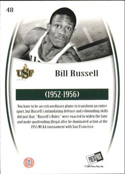 2007-08 Press Pass Legends - Silver #48 Bill Russell Back