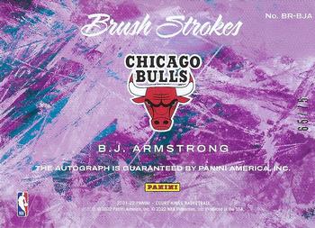 2021-22 Panini Court Kings - Brush Strokes #BR-BJA B.J. Armstrong Back