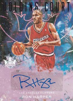 2021-22 Panini Court Kings - Holding Court Signatures Violet #HC-RHP Ron Harper Front