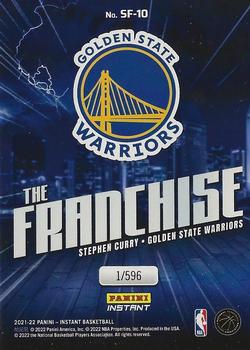 2021-22 Panini Instant NBA The Franchise #SF-10 Stephen Curry Back
