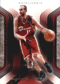 2004-05 Upper Deck Ultimate Collection #18 Zydrunas Ilgauskas Front