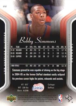 2004-05 Upper Deck Ultimate Collection #44 Bobby Simmons Back