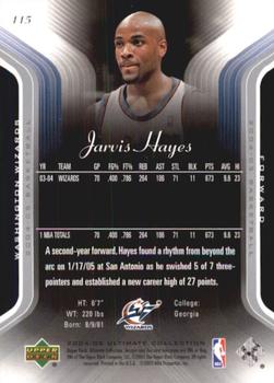 2004-05 Upper Deck Ultimate Collection #115 Jarvis Hayes Back