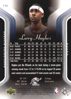 2004-05 Upper Deck Ultimate Collection #116 Larry Hughes Back