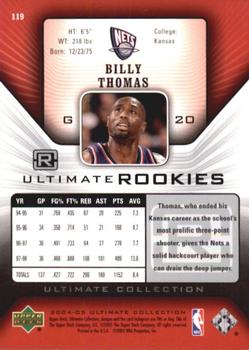 2004-05 Upper Deck Ultimate Collection #119 Billy Thomas Back