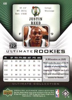 2004-05 Upper Deck Ultimate Collection #122 Justin Reed Back