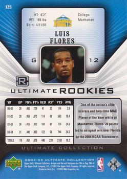 2004-05 Upper Deck Ultimate Collection #125 Luis Flores Back