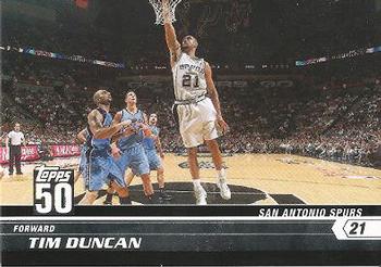 2007-08 Topps - 50th Anniversary #1 Tim Duncan Front