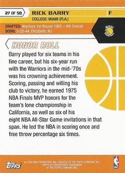 2007-08 Topps - 50th Anniversary #27 Rick Barry Back