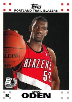2007-08 Topps - Rookie Set #1 Greg Oden Front