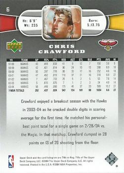2004-05 Upper Deck #6 Chris Crawford Back