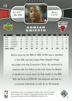 2004-05 Upper Deck #13 Adrian Griffin Back