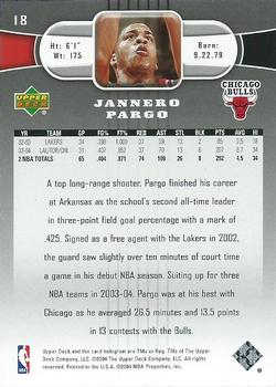 2004-05 Upper Deck #18 Jannero Pargo Back