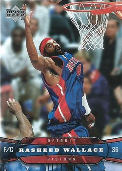 2004-05 Upper Deck #48 Rasheed Wallace Front