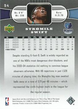 2004-05 Upper Deck #94 Stromile Swift Back
