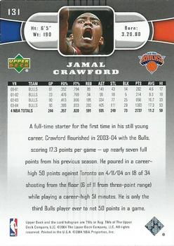 2004-05 Upper Deck #131 Jamal Crawford Back